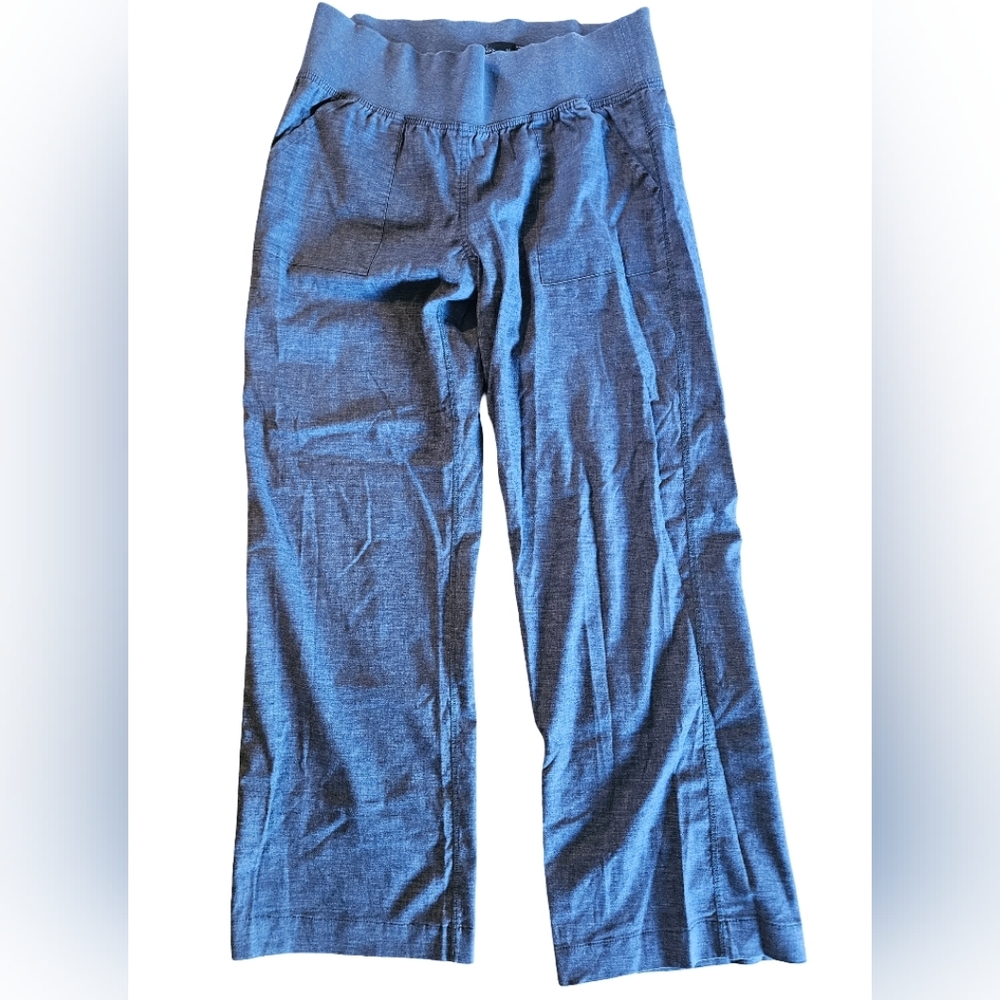 Prana Light Black Wide-Leg Pants, Women Size M